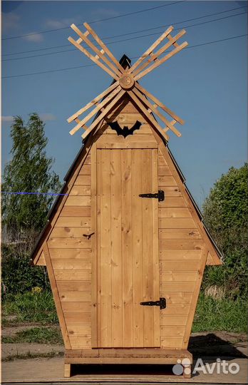 Дачный туалет деревянный SHP791