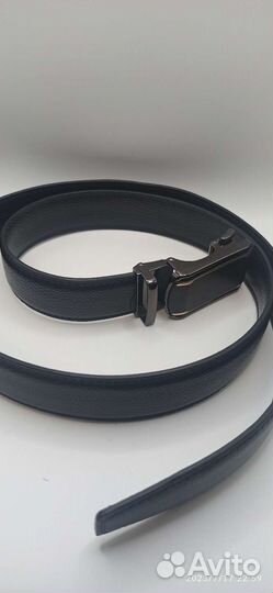 Ремень кожа черный для мужчин