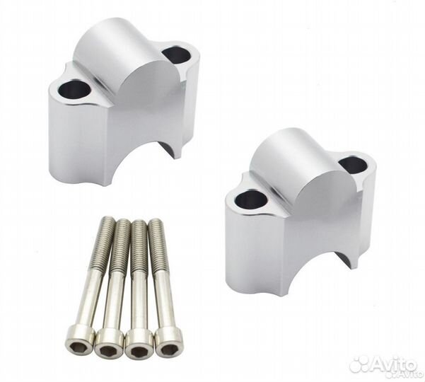 Проставки для руля мото 22мм хром