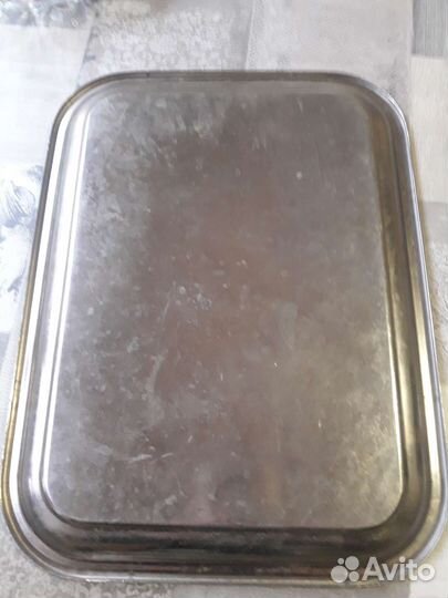 Поднос хромированный