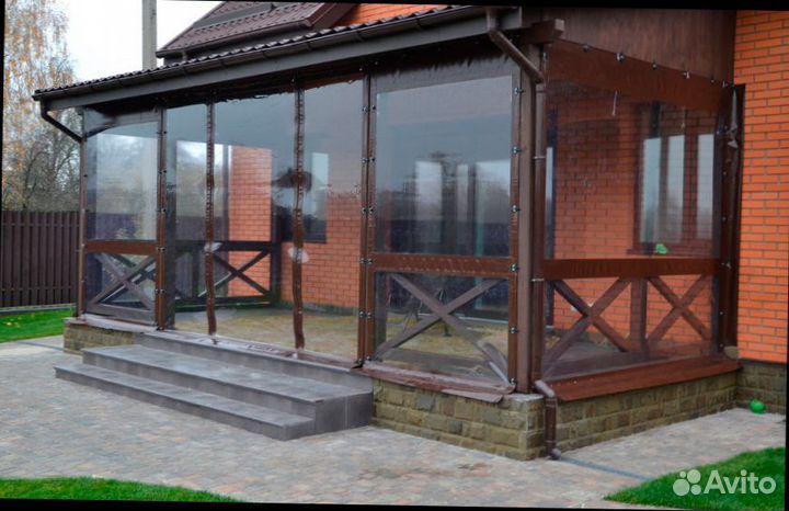 Мягкие окна для беседки