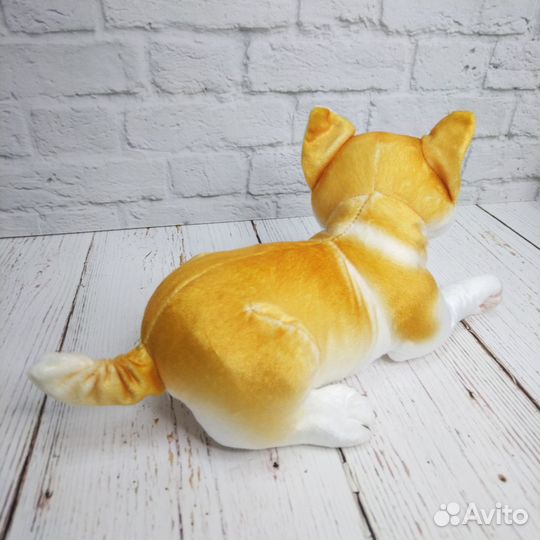 Мягкая игрушка щенок Сиба-ину реалистичный