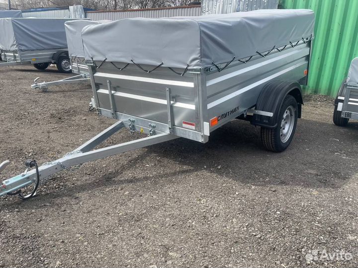 Прицеп легковой Спутник 2,2х1,3x5 с высоким бортом