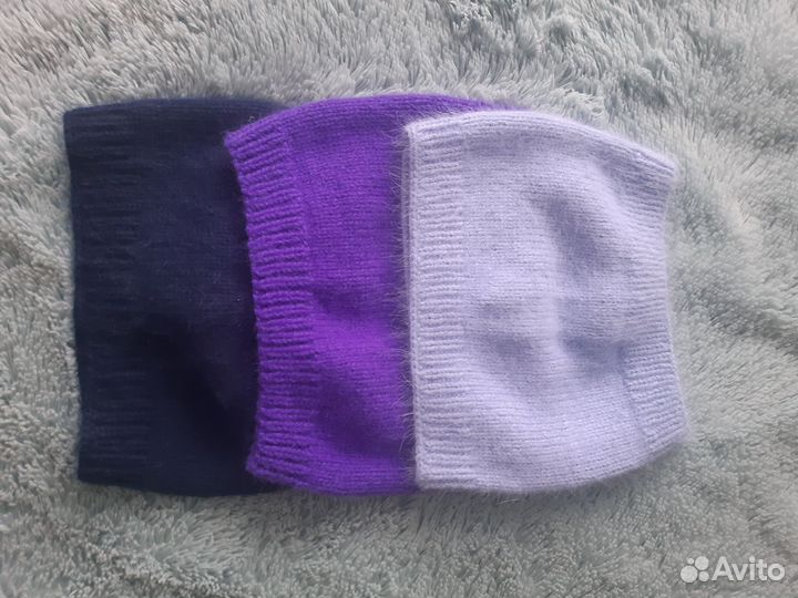 Комплект шапка, снуд, варежки