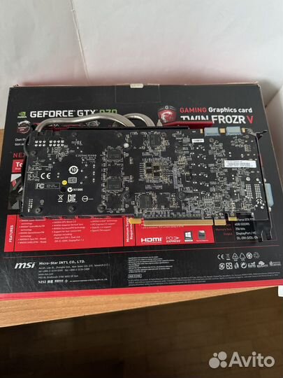 Видеокарта MSI GTX 970 Gaming 4G