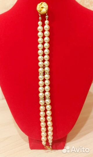 Винтаж бусы чешские цветочки