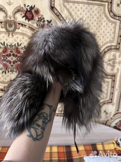 Шапка чернобурка