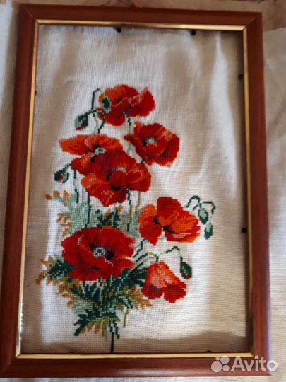 Картины вышивка ручные крестом
