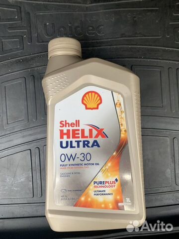 Мотороное масло Shell helix ultra 0w30