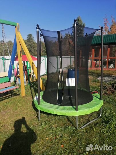 Детский батут с сеткой