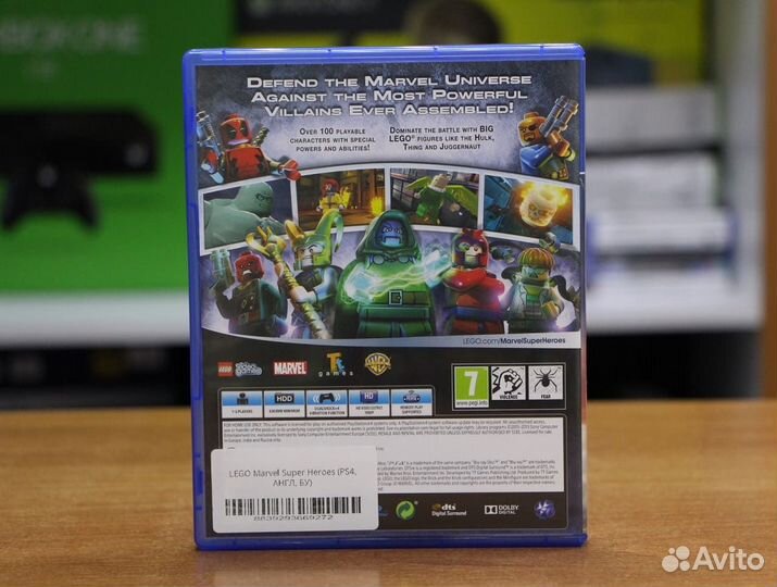 Lego Marvel Super Heroes (PS4, русские субтитры, б