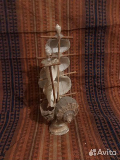 Ракушка-кораблик сувенир