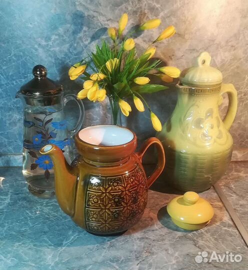 Чайник, ковш, кувшин, горшок керамика СССР