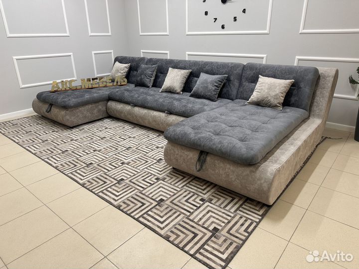Угловой диван п образный