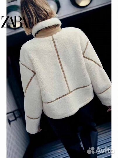 Дубленка Zara женская новая коллекция L