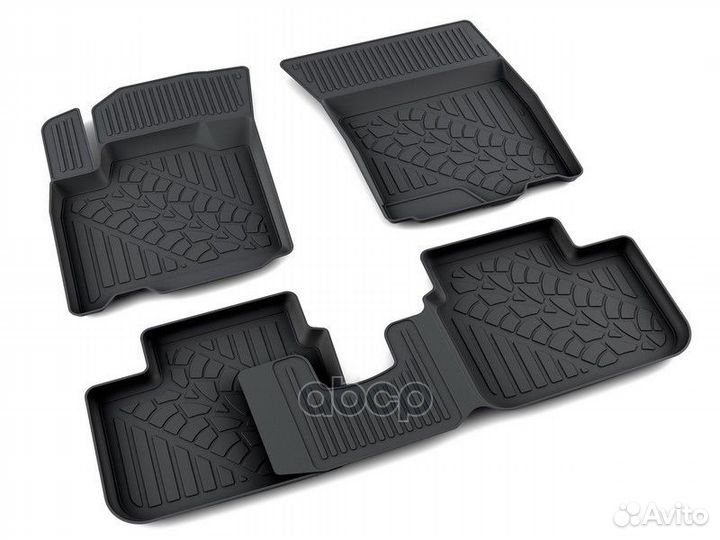 Коврики салона полиуретан черный Suzuki SX4 сед