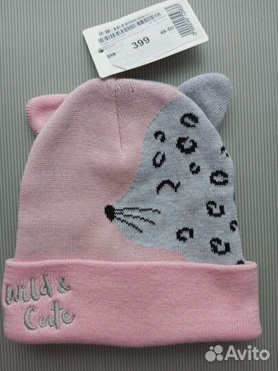 Шапка для девочки новая, 48-50 р