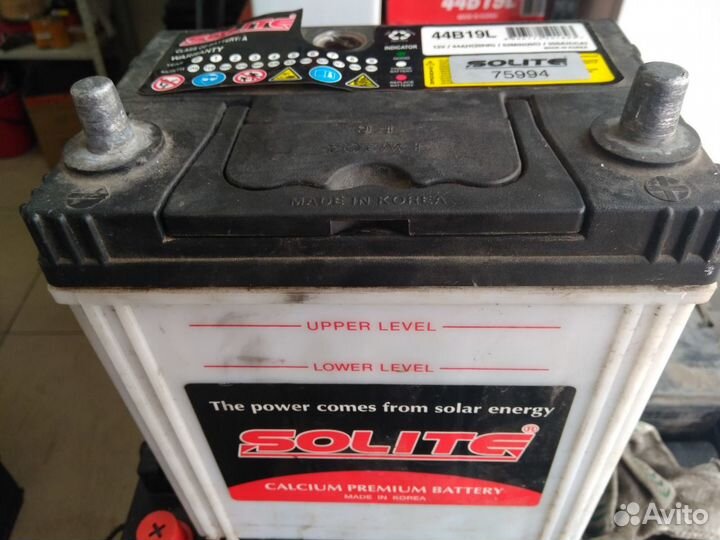 44 Ач Аккумулятор бу Solite 44B19L