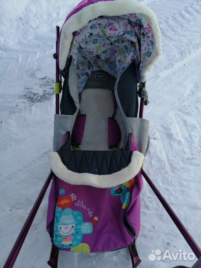 Детские санки коляска ника