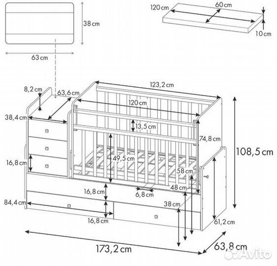 Детская кровать-трансформер