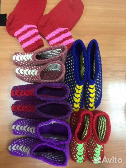 Носки-тапочки разных размеров