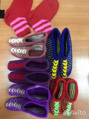 Носки-тапочки разных размеров