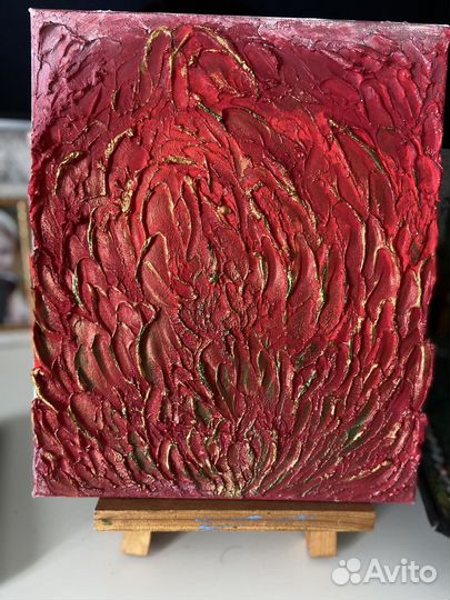 Фактурная картина акрилом