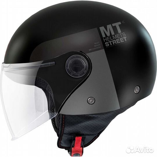 MT Мотошлемs street S 22.06 Inboard D2 Matt Gray M