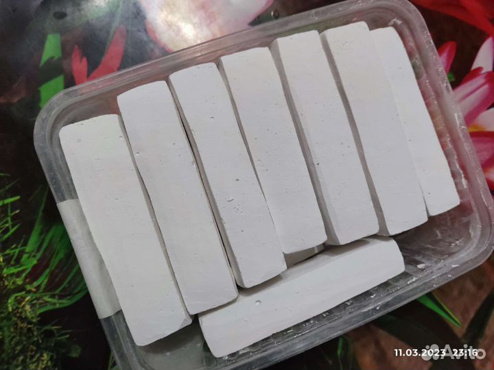 Мел прессованный природный