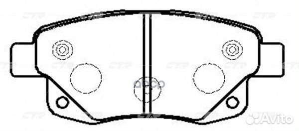 Колодки тормозные, задние (Старый CKF58) GK0203