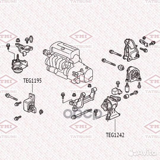Опора двигателя TEG1242 tatsumi