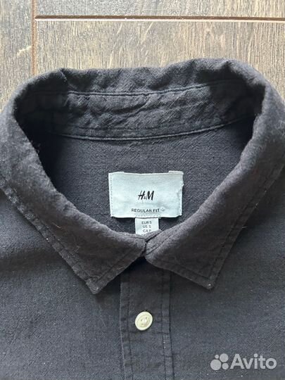 Льняная рубашка H&M (S) Оригинал