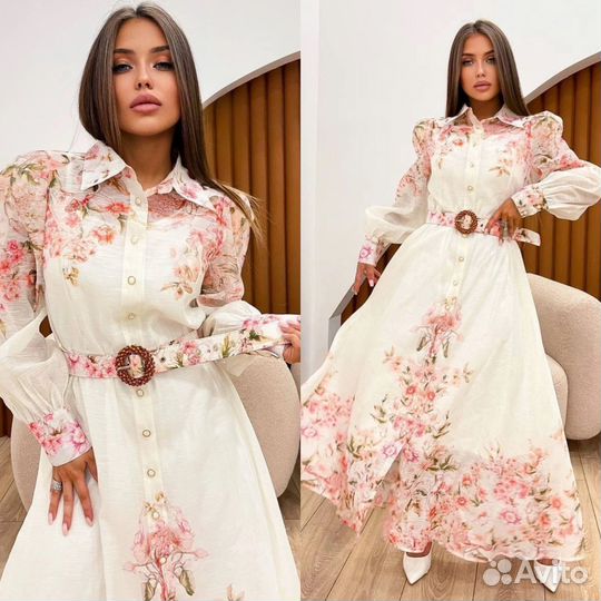 Платье сакура Zimmermann