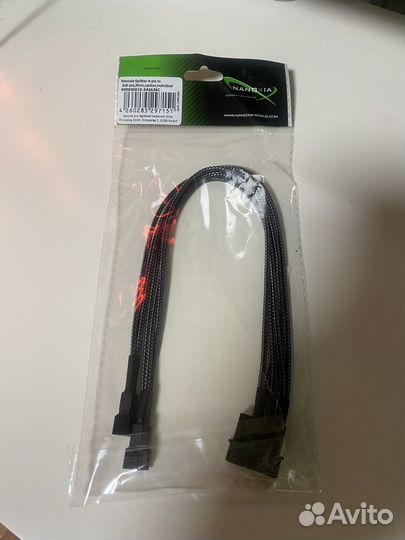 Переходник 4 pin (molex) на 2x3 pin. Длина 30 см