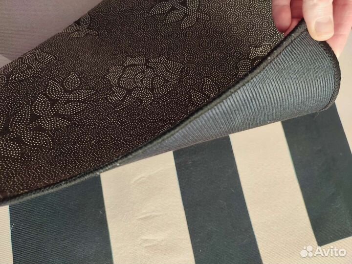 Ковер новый Чëрно-бежевый 120/160