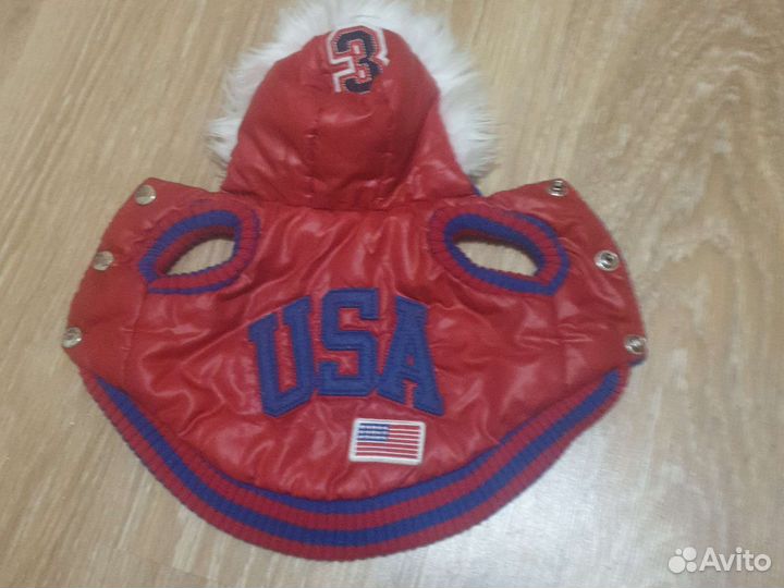 Продам куртку тёплую бу для мини собачки