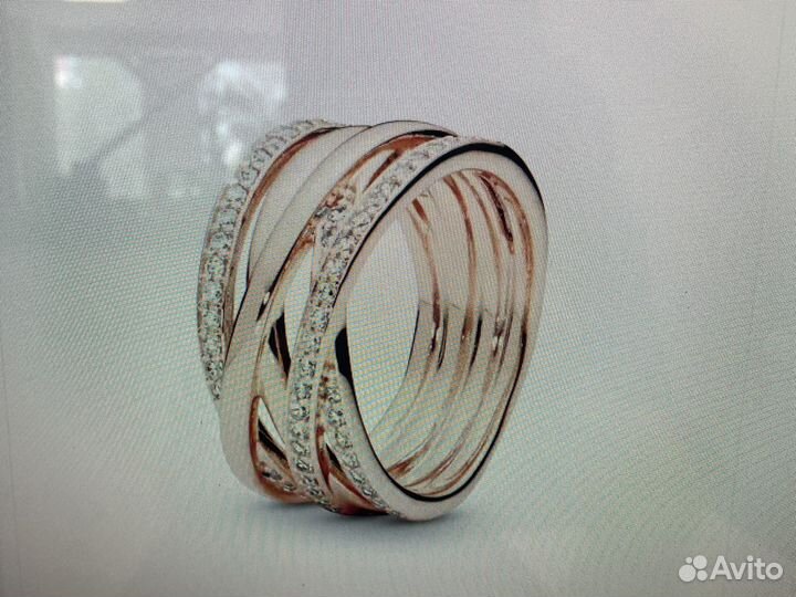 Кольцо Pandora rose размер 17,5