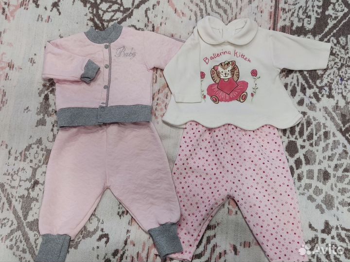 Детские вещи пакетом для девочек 56 -74