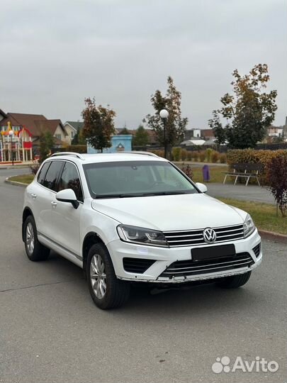 Volkswagen Touareg 3.6 AT, 2015, битый, 80 500 км