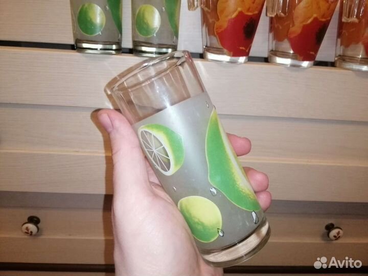 Бокалы кружки, 6-шт, стекло, новые