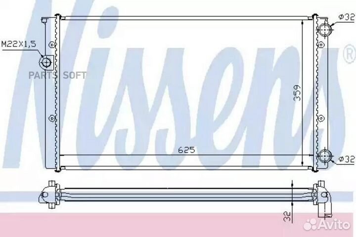 Радиатор 628x377