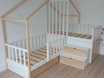 Двухъярусные,двухместные деревянные кровати-домики