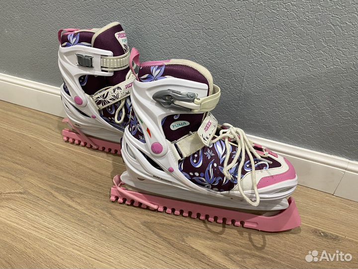 Коньки детские раздвижные 36