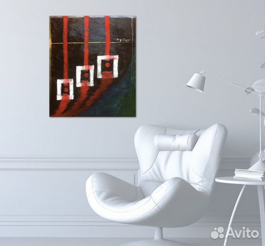 Интерьерная картина абстракция Цветет Туман