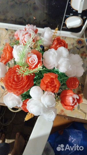 Букет цветов из мыла