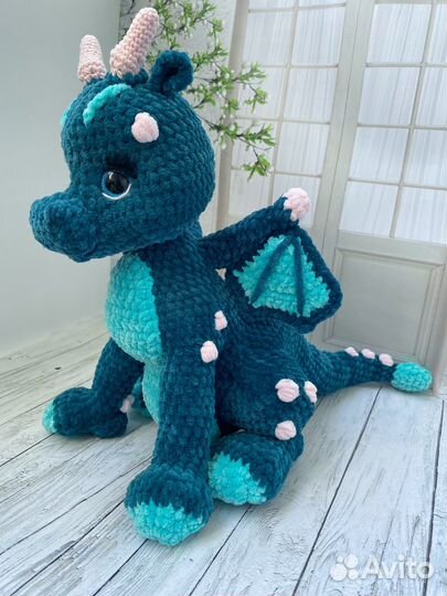 Дракон дракоша символ года вязаный ручной работы