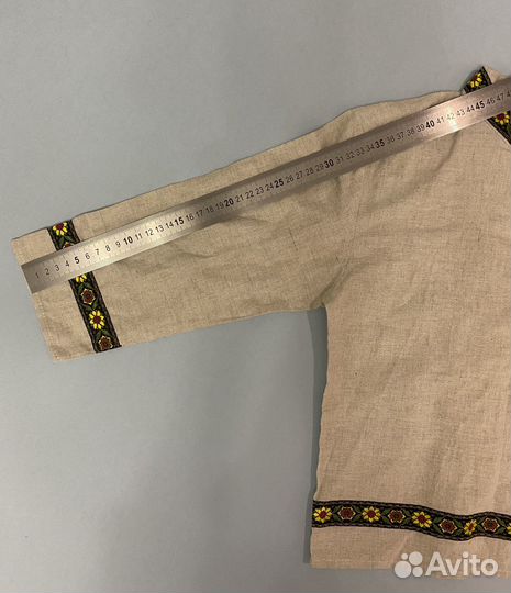 Рубашка льняная детская, 2-3 года