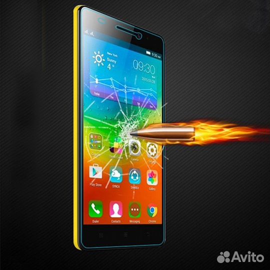 Защитное стекло на Lenovo A7000 (0.3мм, 9H, 2.5D)