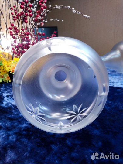 Ваза - кубок. Саратовский хрусталь