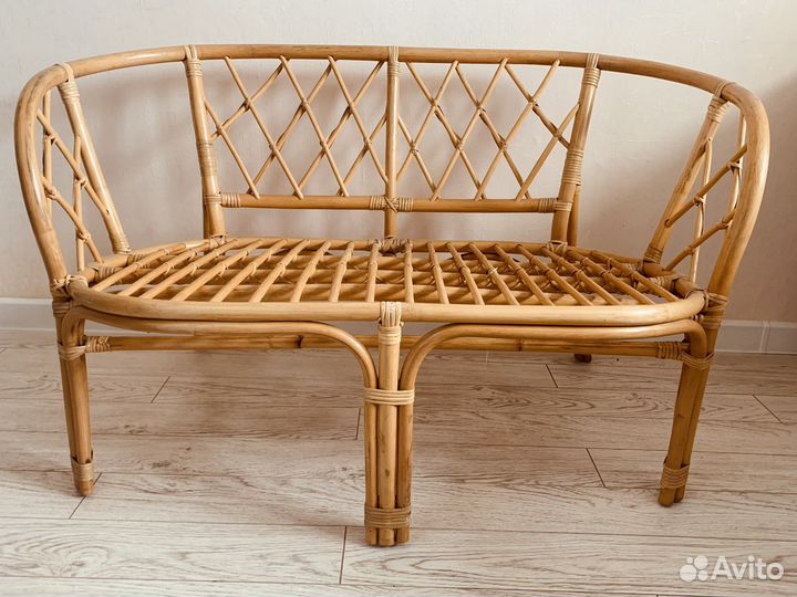 Новый диван / скамья ротанг 113х68х72 (аналог IKEA